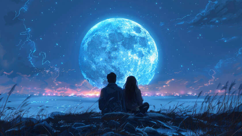 Lua em conjunção com Urano na Sinastria