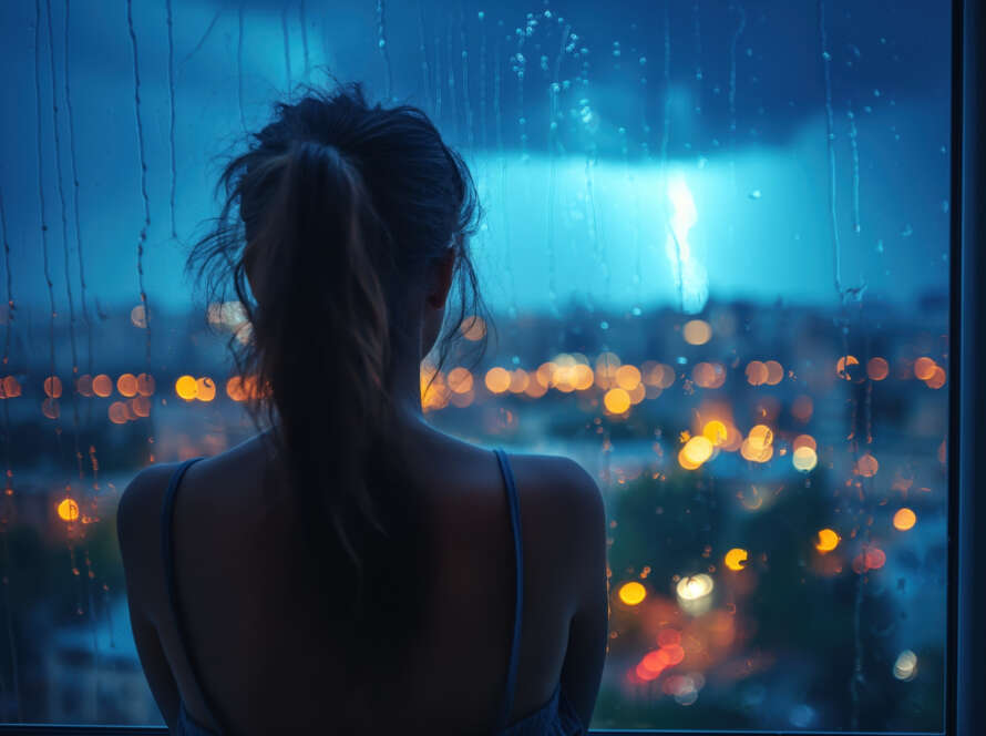 Aspecto de Lua e Netuno