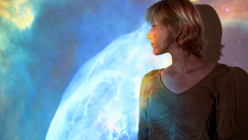 Lua em sextil com Saturno