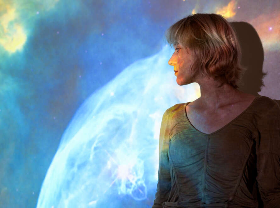 Lua em sextil com Saturno