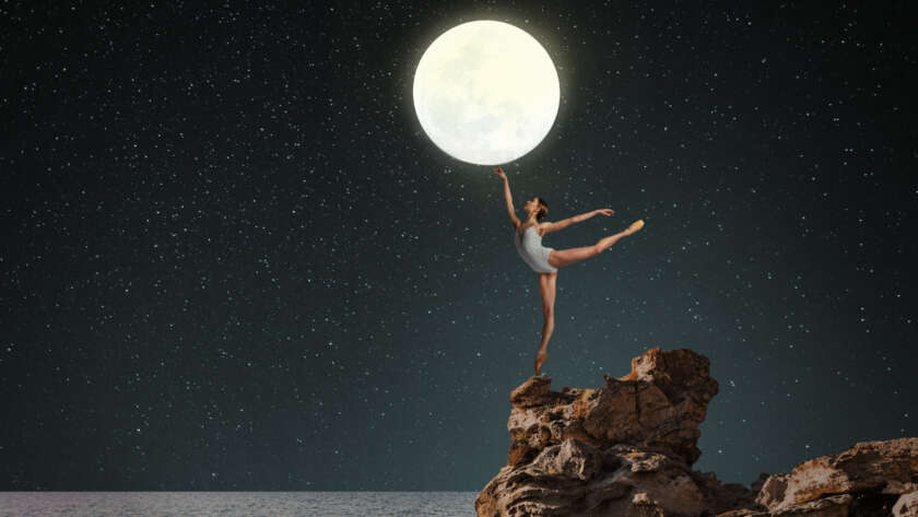 Lua em trígono com Netuno