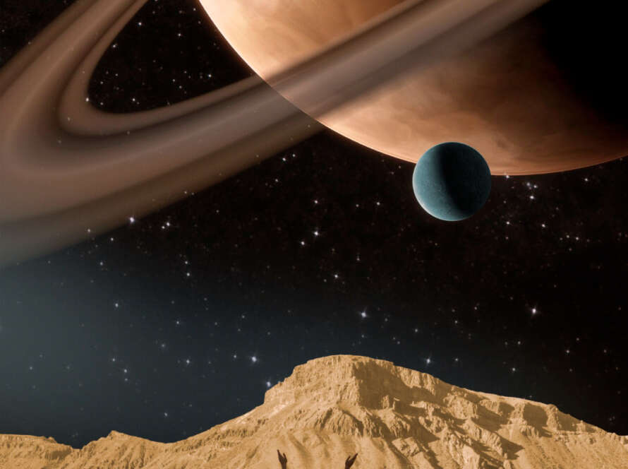 A conjunção de Saturno e Netuno