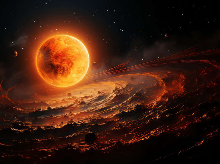 Marte na Casa 6 na Revolução Solar